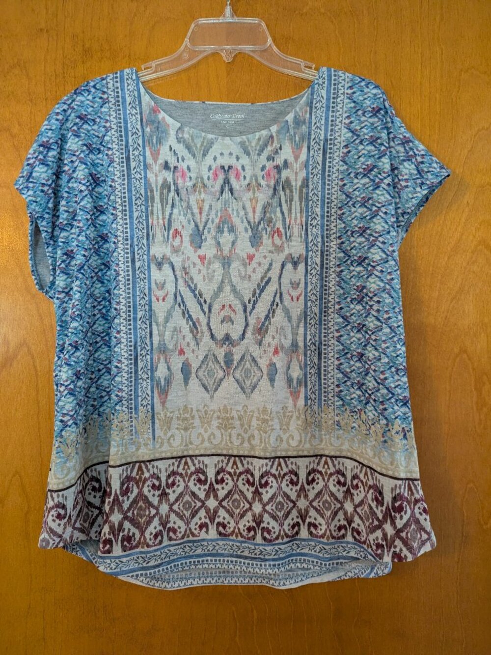 Coldwater Creek Spirited Ways Burnout Tee | Made in USA | Size XL